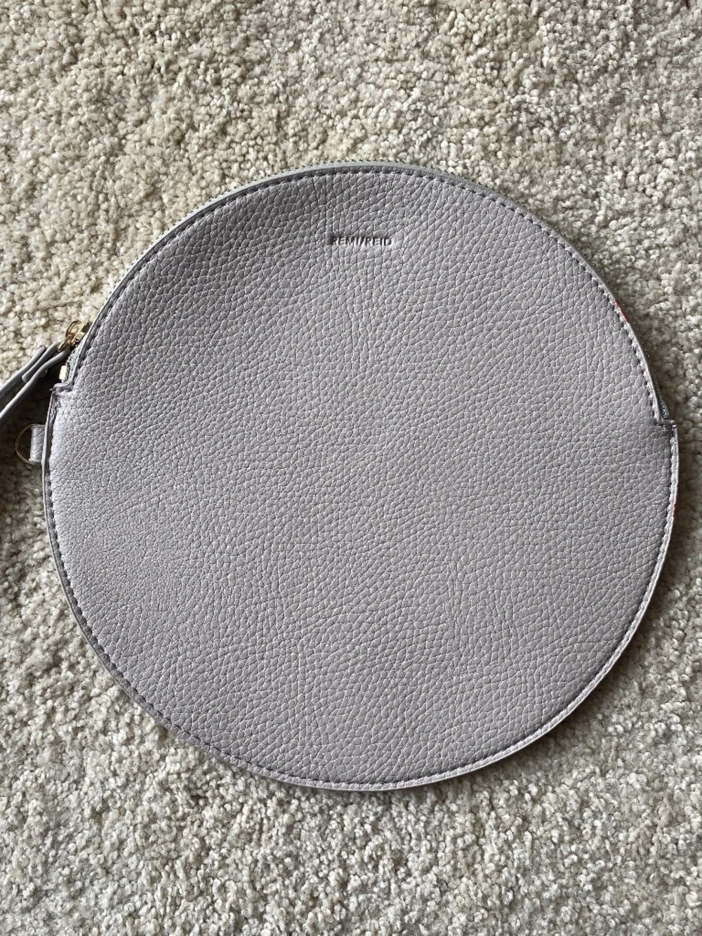 Remi/Reid Wristlet Bag/Clutch Purse-Grey Vegan Leather